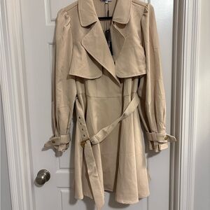 NWT Tan Women's Trench Coat Dress